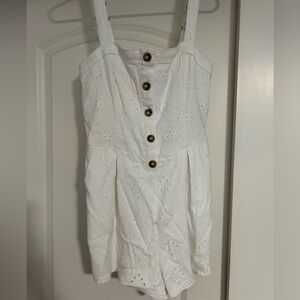 White Hollister romper